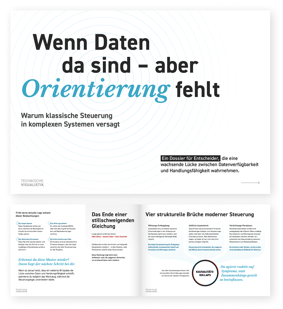 Vorschau in das Dossier mit dem Titel "Wenn Daten da sind aber Orientierung fehlt"